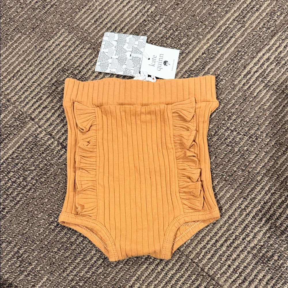 Ribbed Ruffle Baby Bloomers
